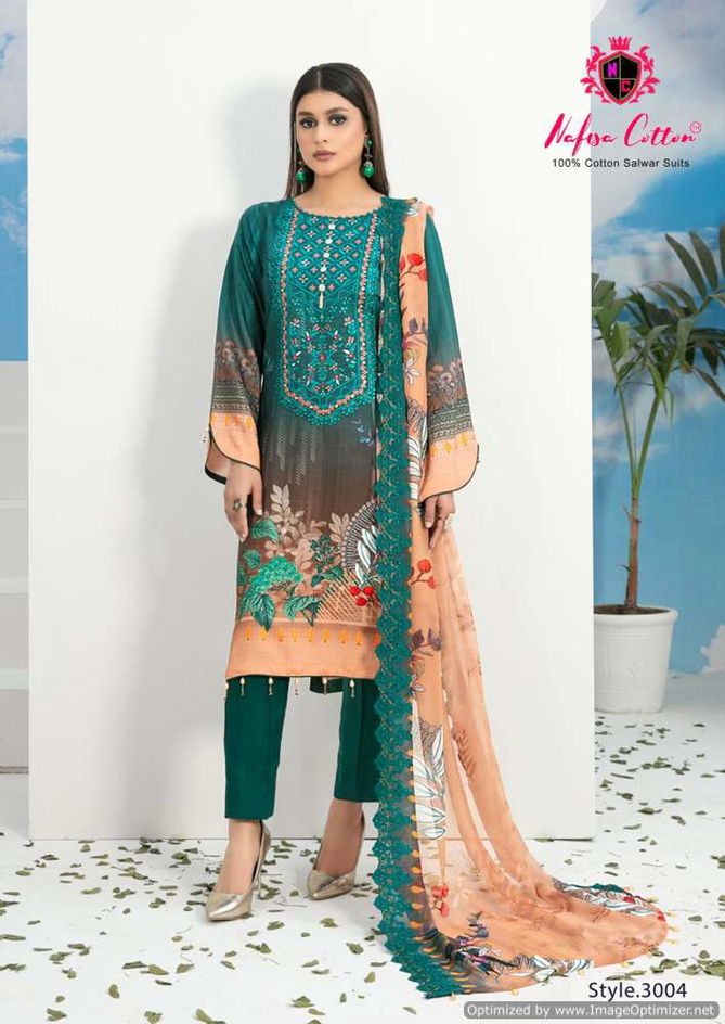 Andaaz Vol 3 By Nafisa Printed Karachi Cotton Dress Material Wholesale Market In Surat
